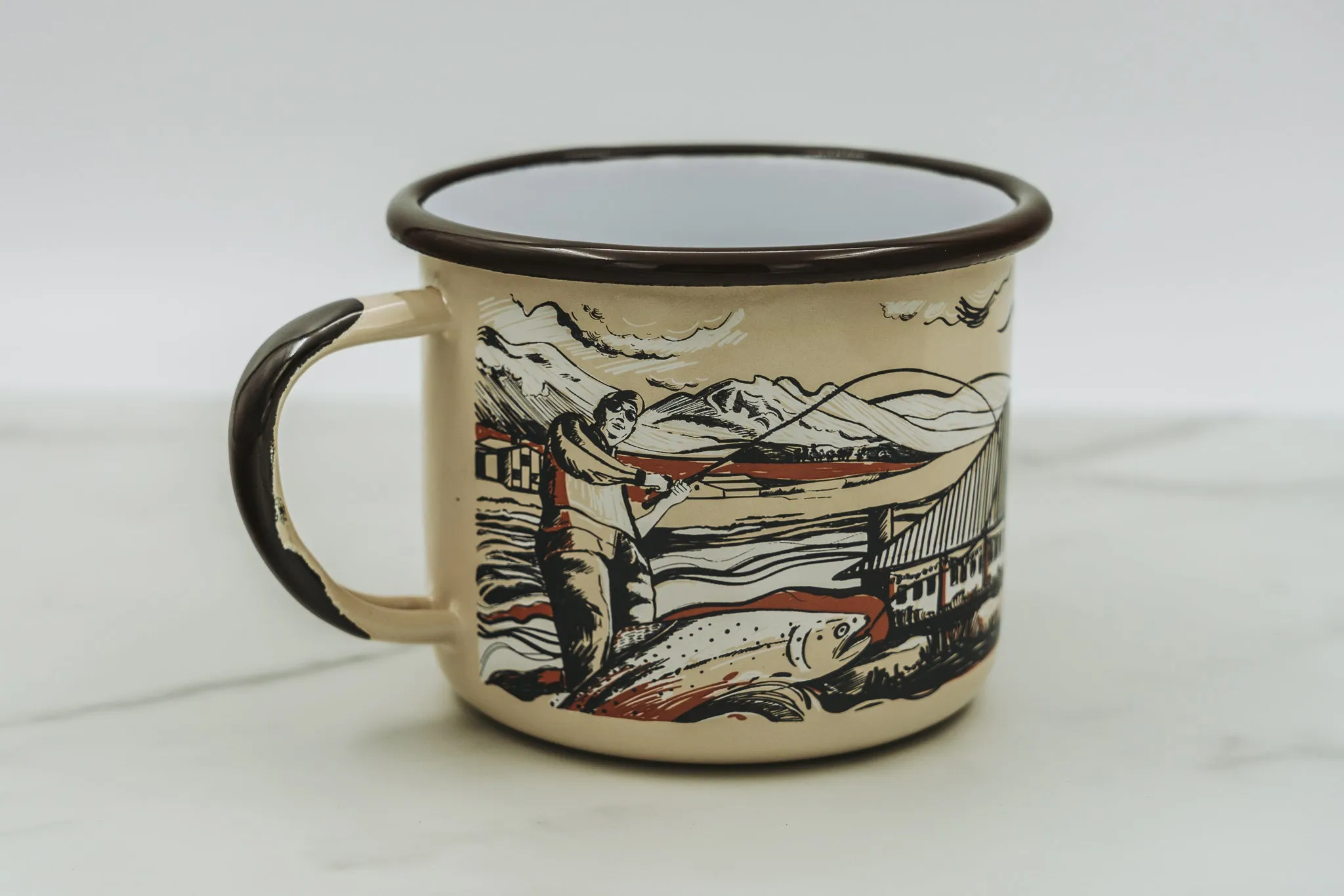 Sage Lodge Enamel Mug
