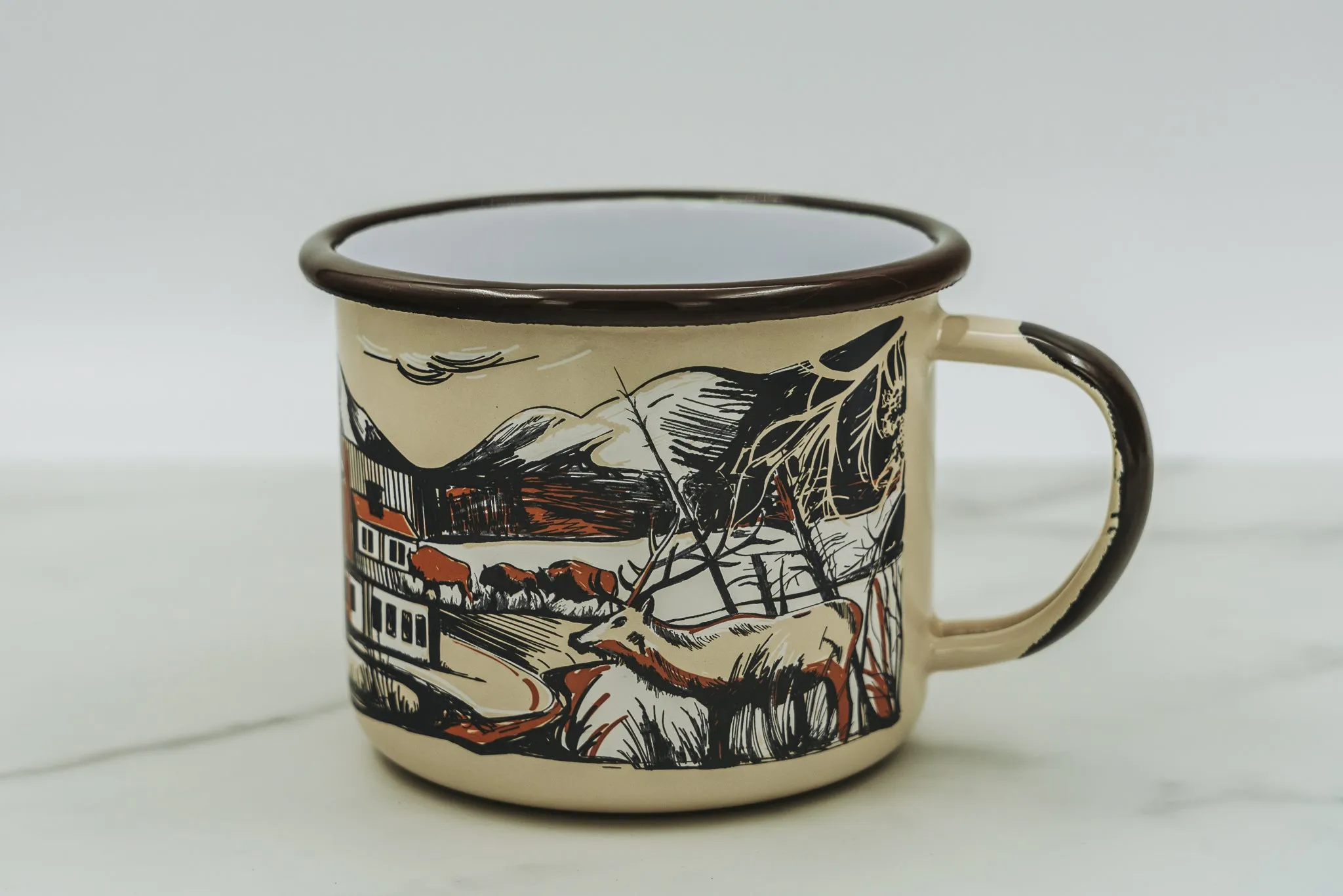 Sage Lodge Enamel Mug