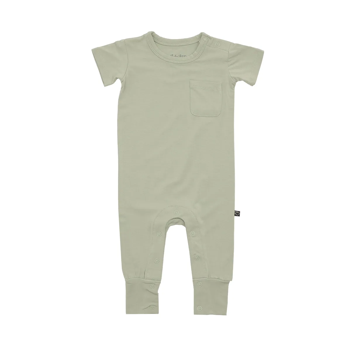 Sage Short Sleeve Pocket Romper