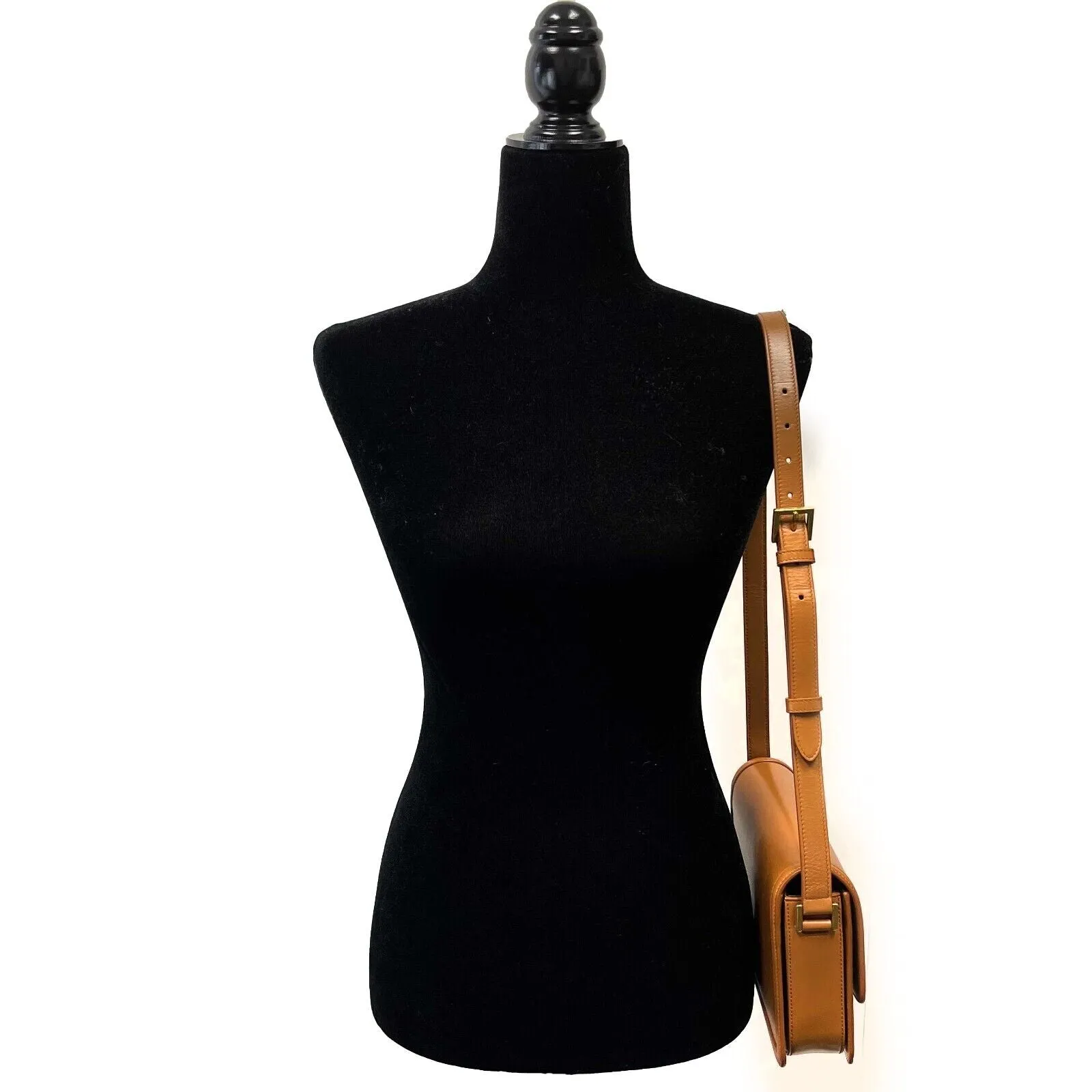 Saint Laurent - Solferino Medium Satchel in Box Saint Laurent Leather Crossbody