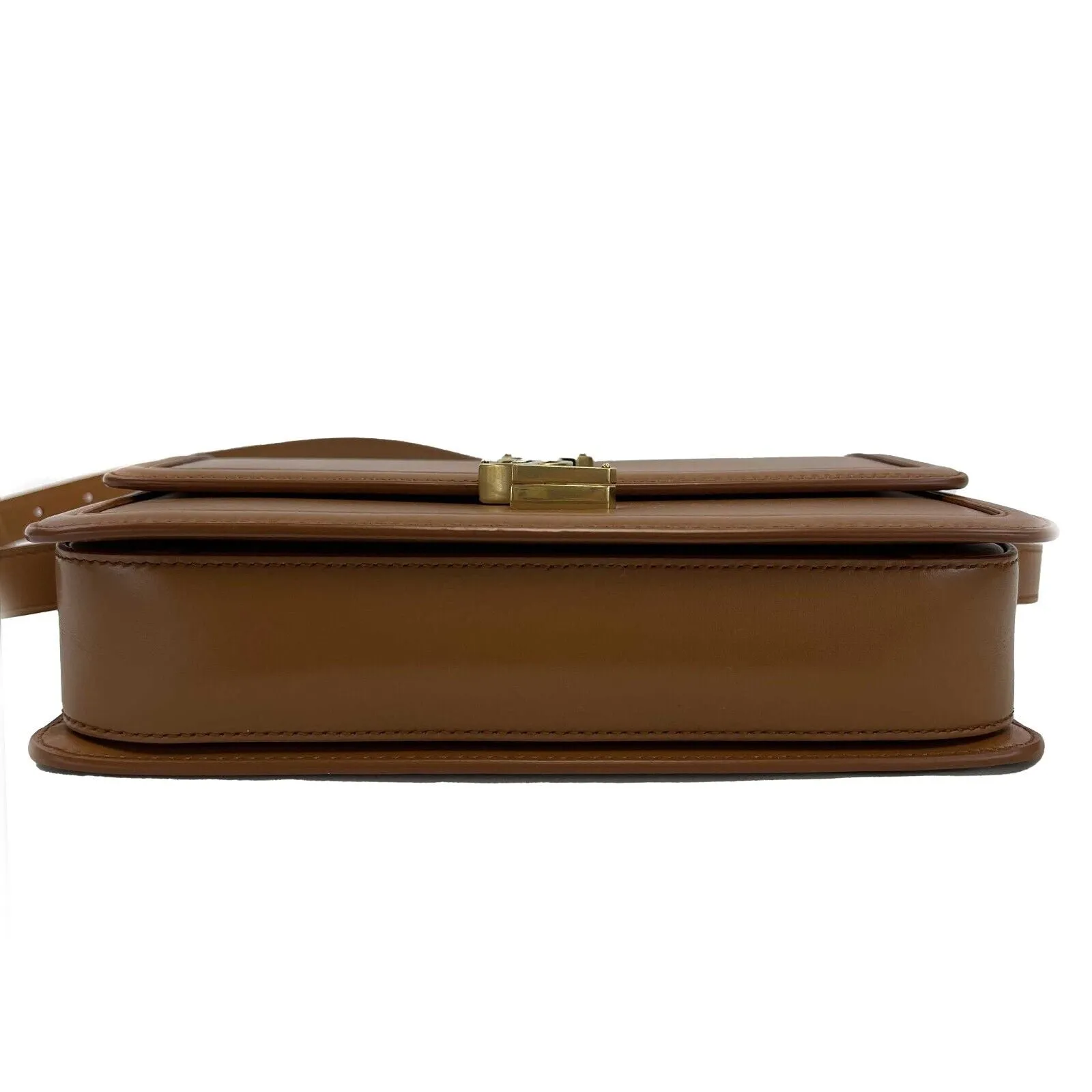Saint Laurent - Solferino Medium Satchel in Box Saint Laurent Leather Crossbody
