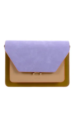 Satchel Il Sole Costa Green   Affogato Beige   Sunset Lilac