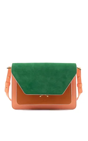Satchel La Promenade French Pink   Croissant Brown   Paris Green
