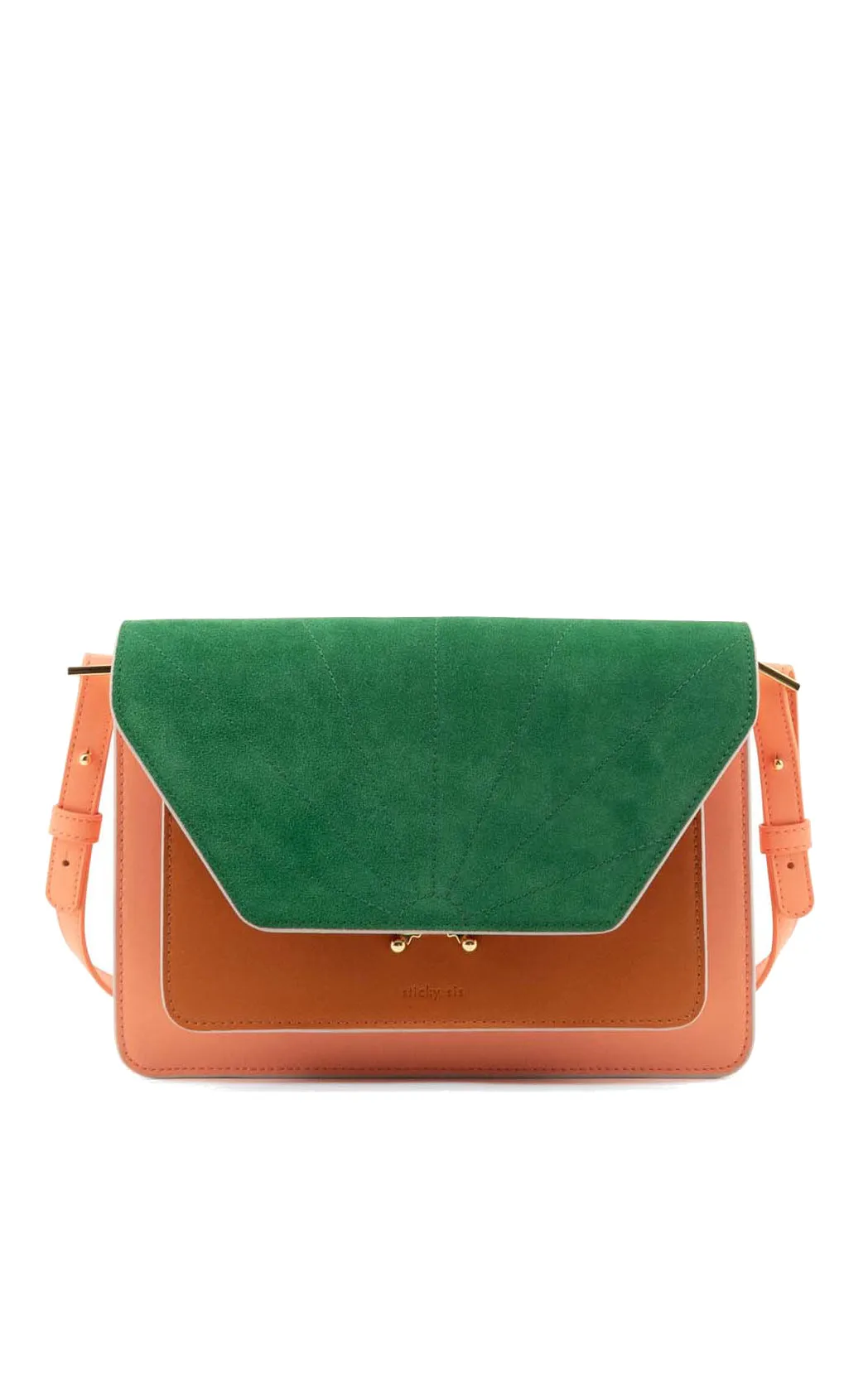 Satchel La Promenade French Pink   Croissant Brown   Paris Green
