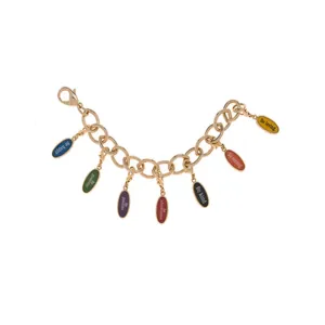 Seven Chakras Charm Bracelet