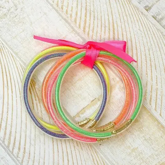 Shimmer Tube Bracelet Stack