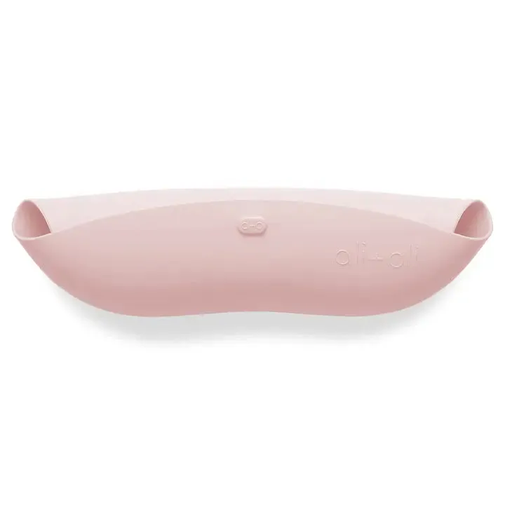 Silicone Roll up Baby Bib | True Pink