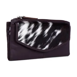 Sixtease Bags - Leather Cowhide Bifold Women's Wallet - Brown