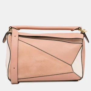 Small Bicolor Puzzle Satchel
