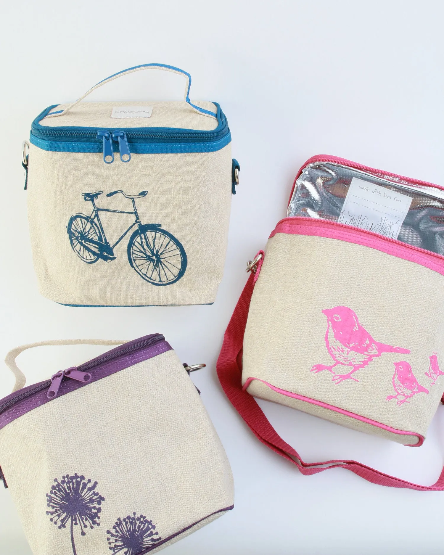 Small Cooler Bag - Purple Dandelion