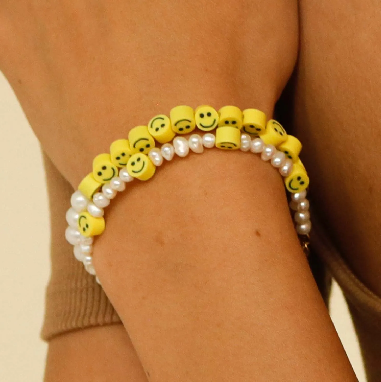 Smiley Bracelets - Set of 2