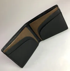 Soft Double Black Wallet With Extra Brown Color SKU#WA55