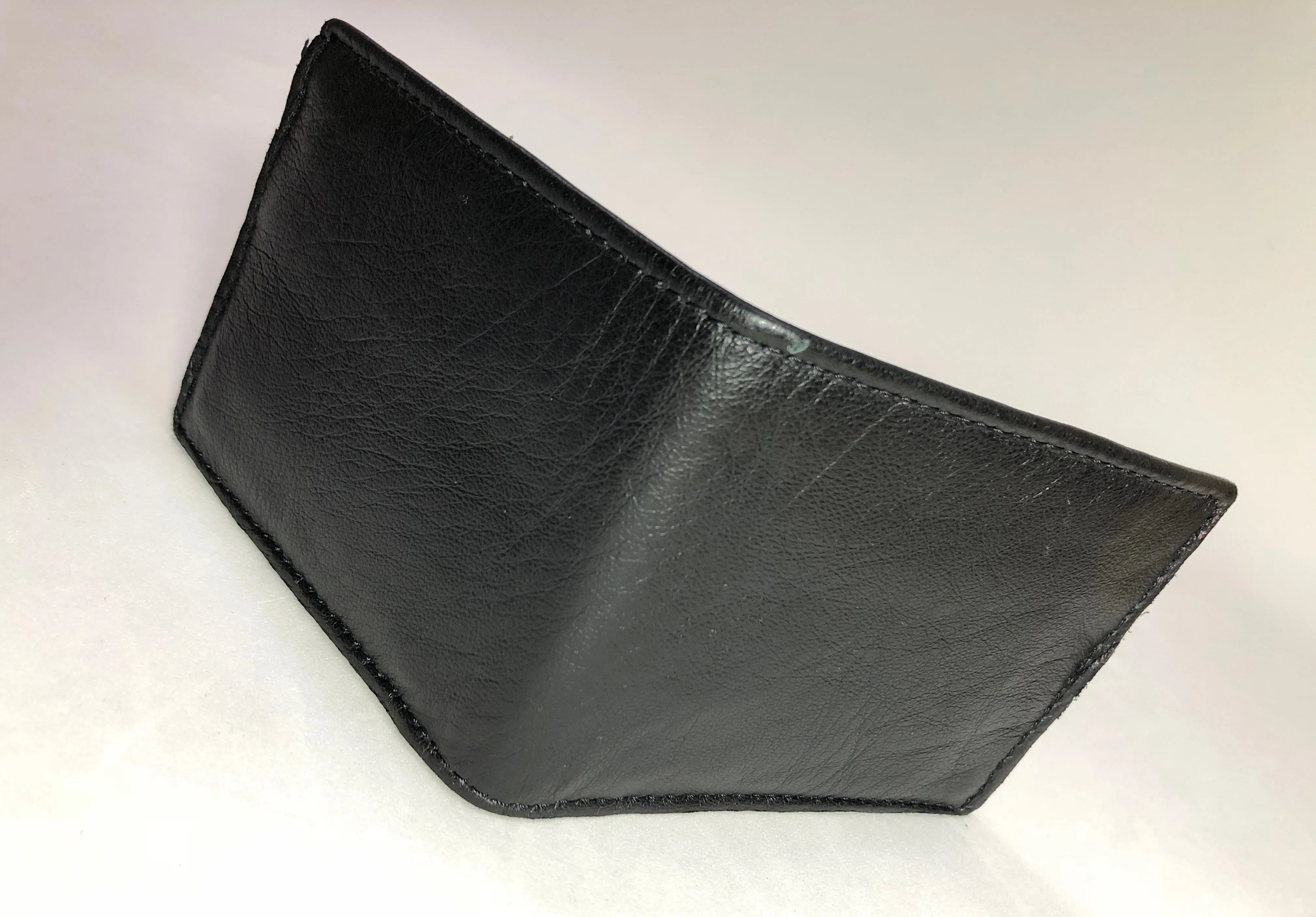 Soft Double Black Wallet With Extra Brown Color SKU#WA55