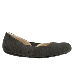 Softwalk Norwich S1564-059 Womens Gray Leather Slip On Ballet Flats Shoes