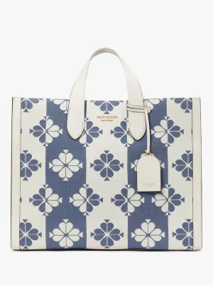 Spade Flower Two-tone Canvas Manhattan Large Tote