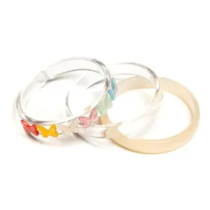 SPR- Butterfly Pearl Pastel Shades Bangles