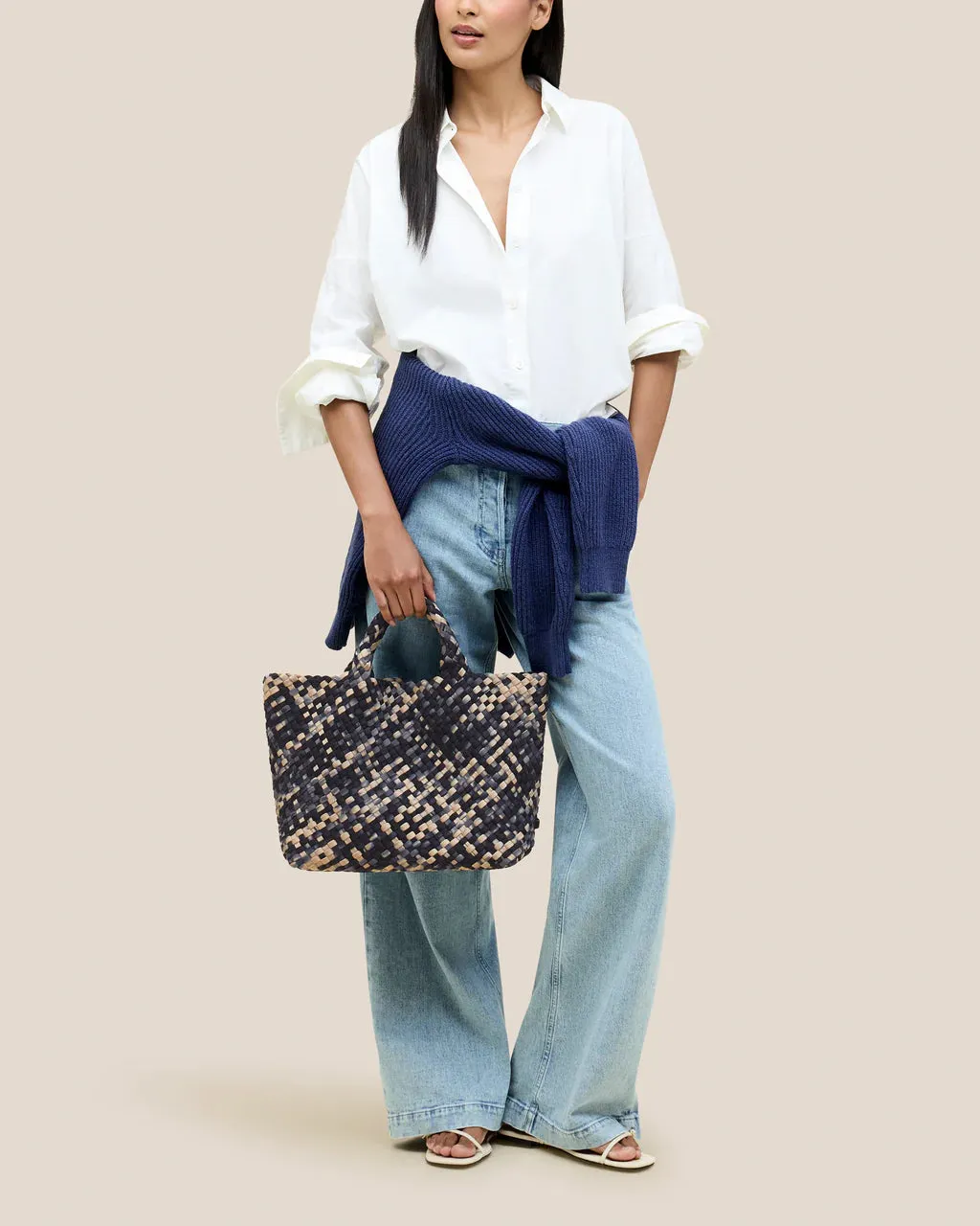 St. Barths Medium Tote (Watercolor Nimbus)