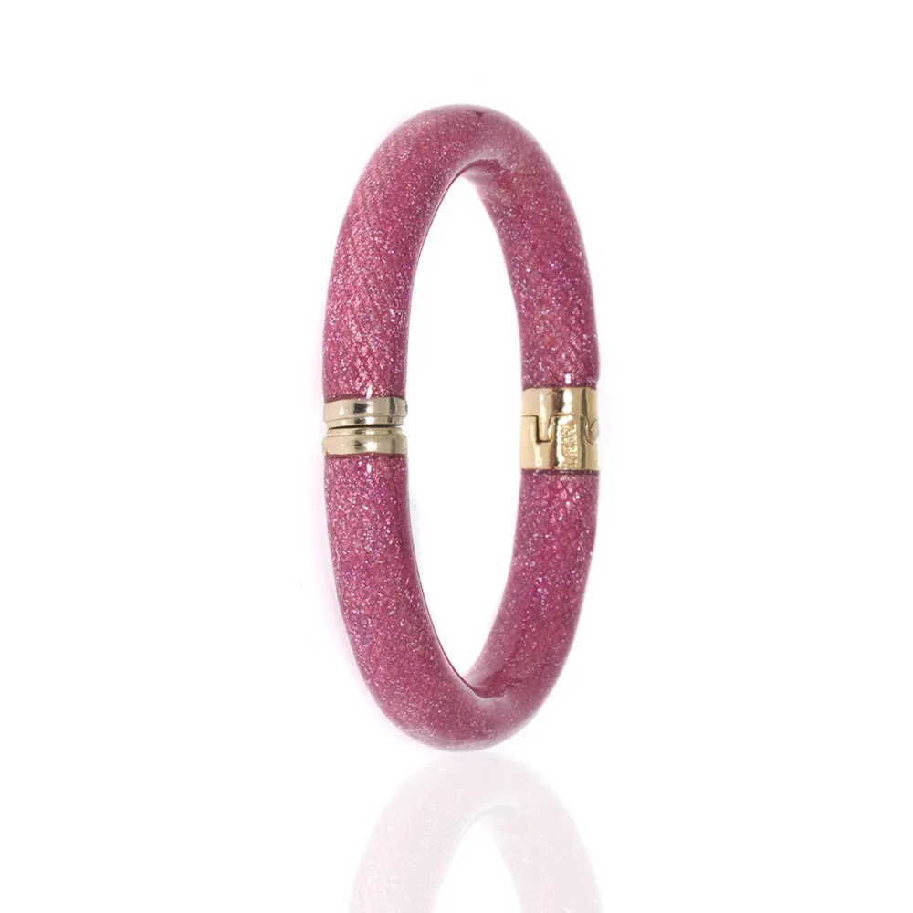 Stardust Magenta Snakeskin Bracelet