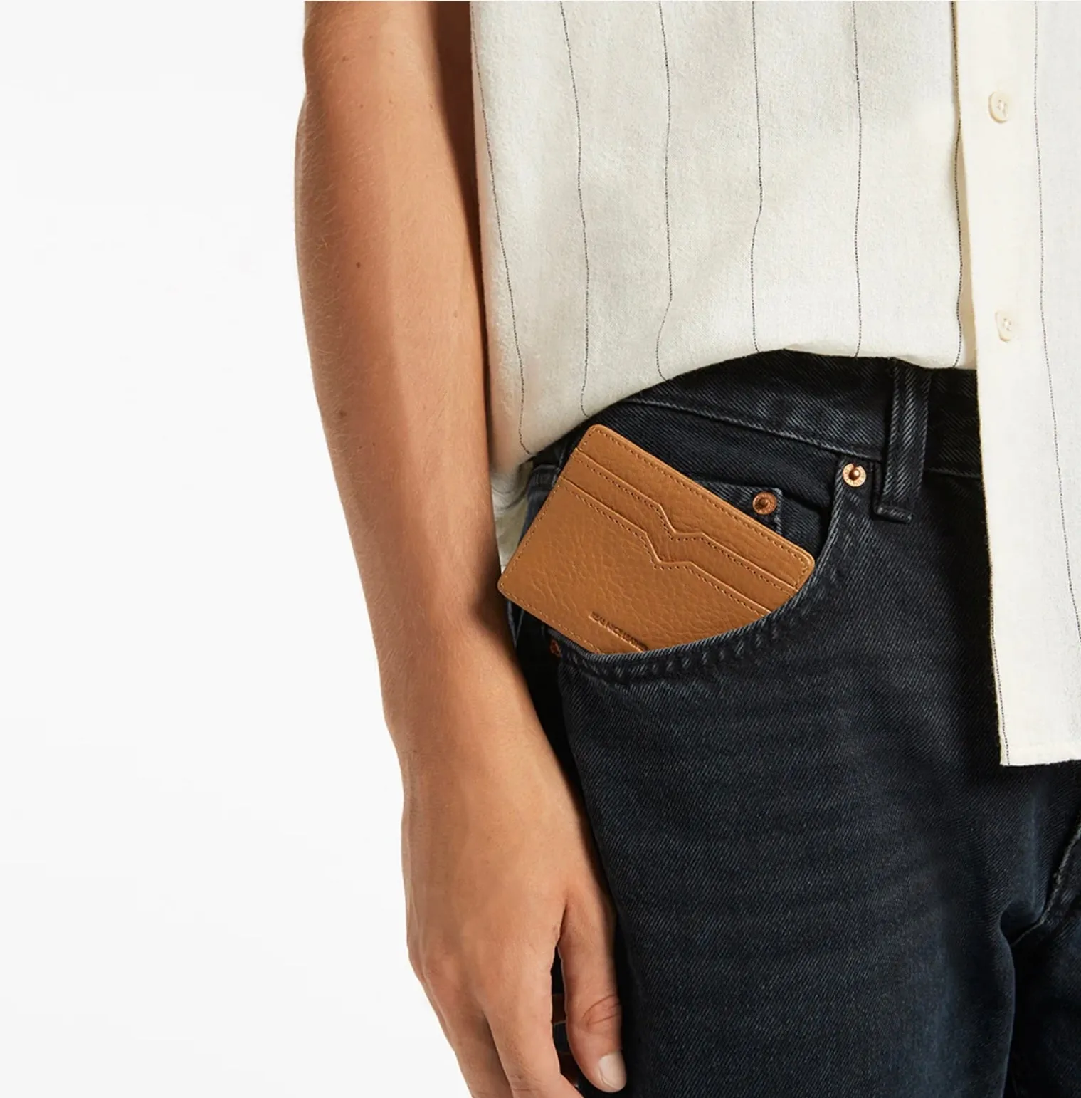 Status Anxiety II TOGETHER For Now Card Wallet - tan