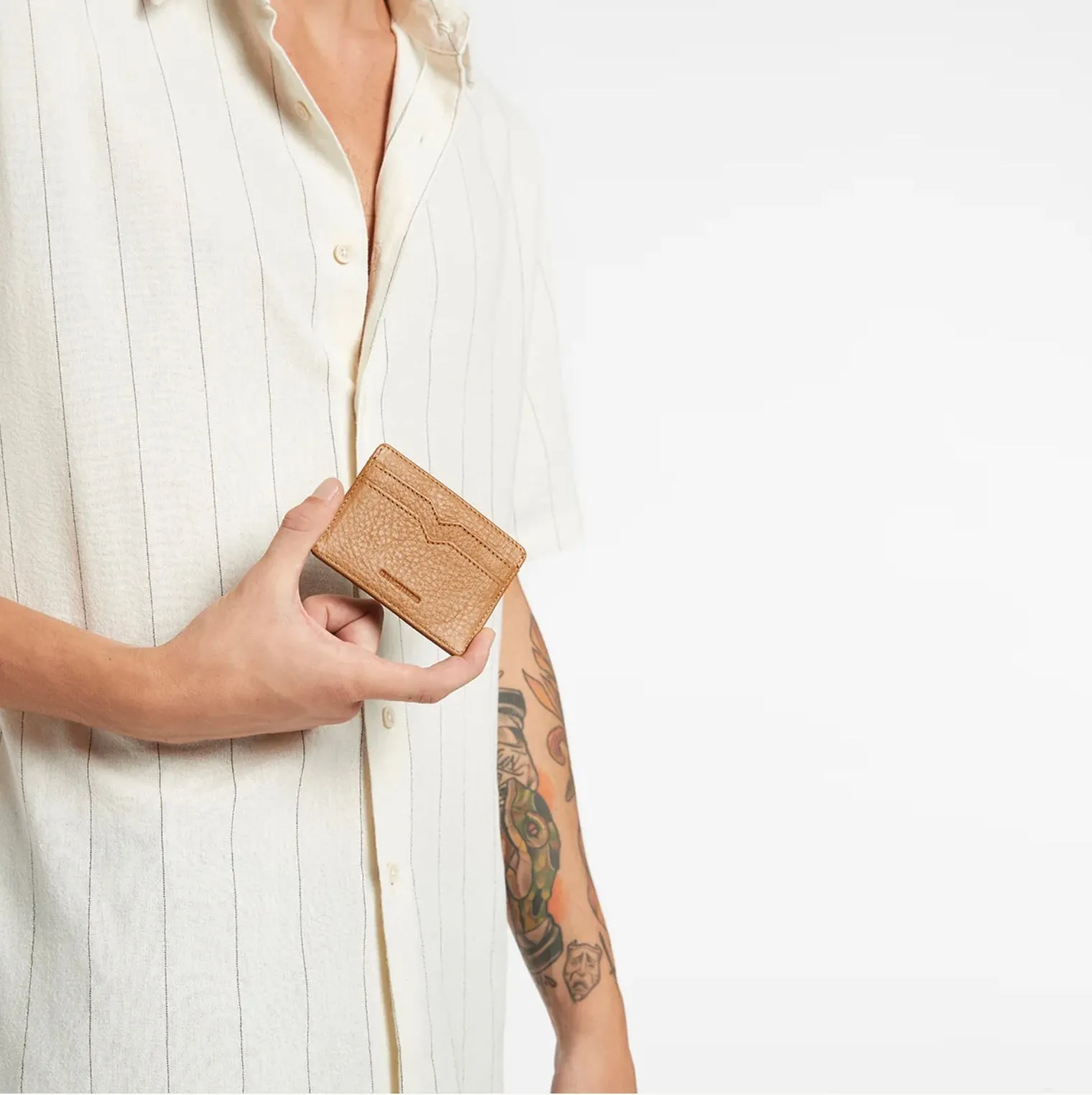 Status Anxiety II TOGETHER For Now Card Wallet - tan