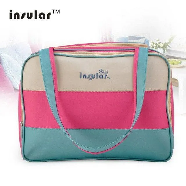 Striped Style Multi-functional Maternity Backpack