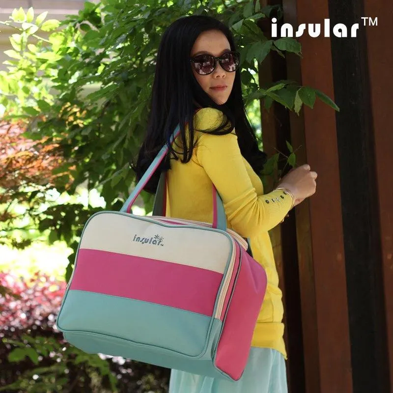 Striped Style Multi-functional Maternity Backpack