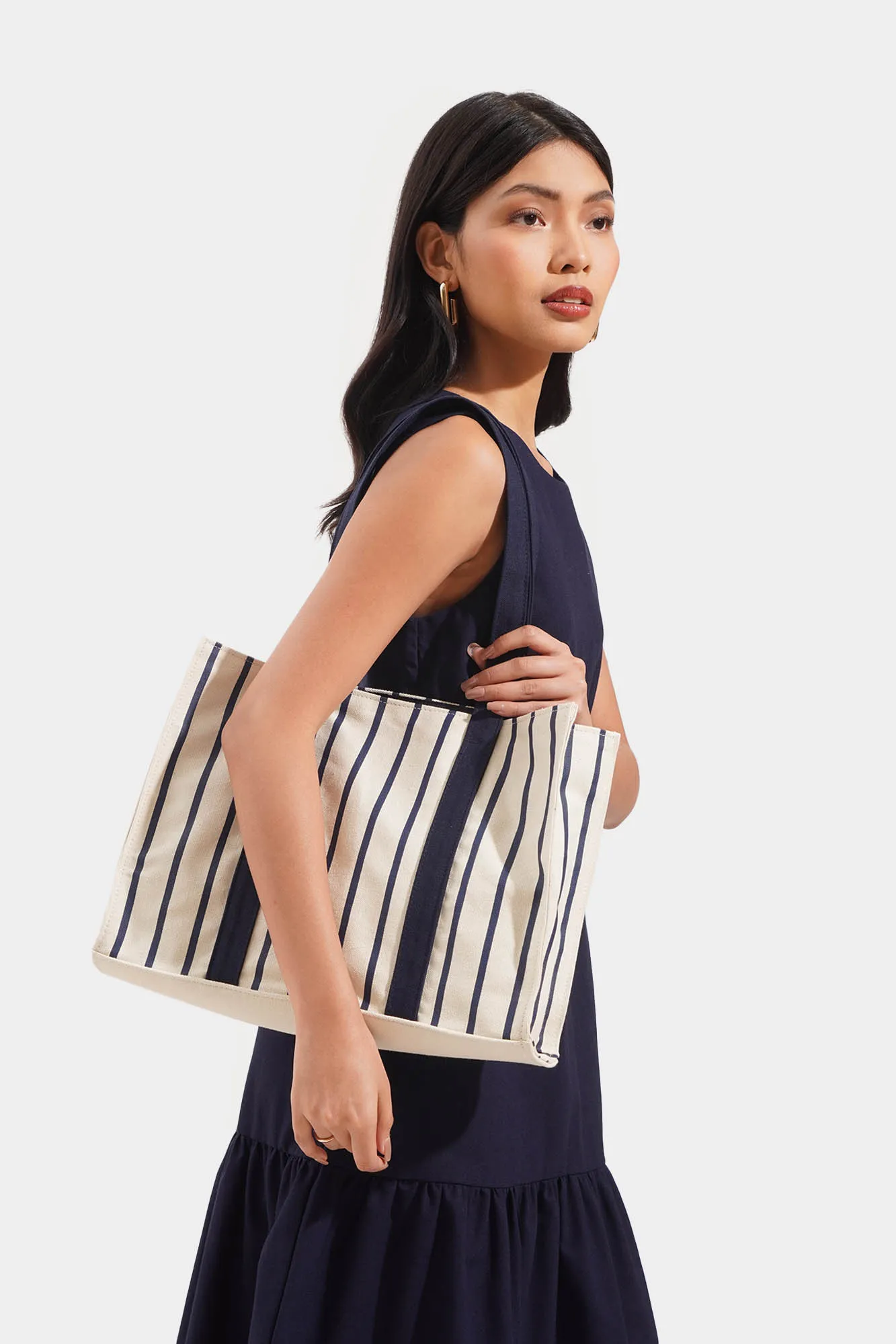 Striped Tote Bag