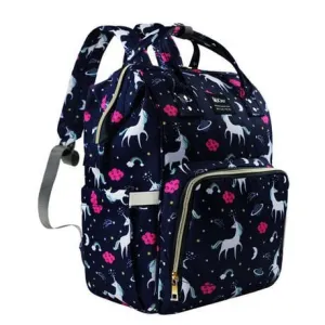 SunBaby Stylish Diaper Bag Unicorn Black