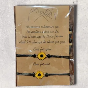 Sunflower Friendship Bracelet Set