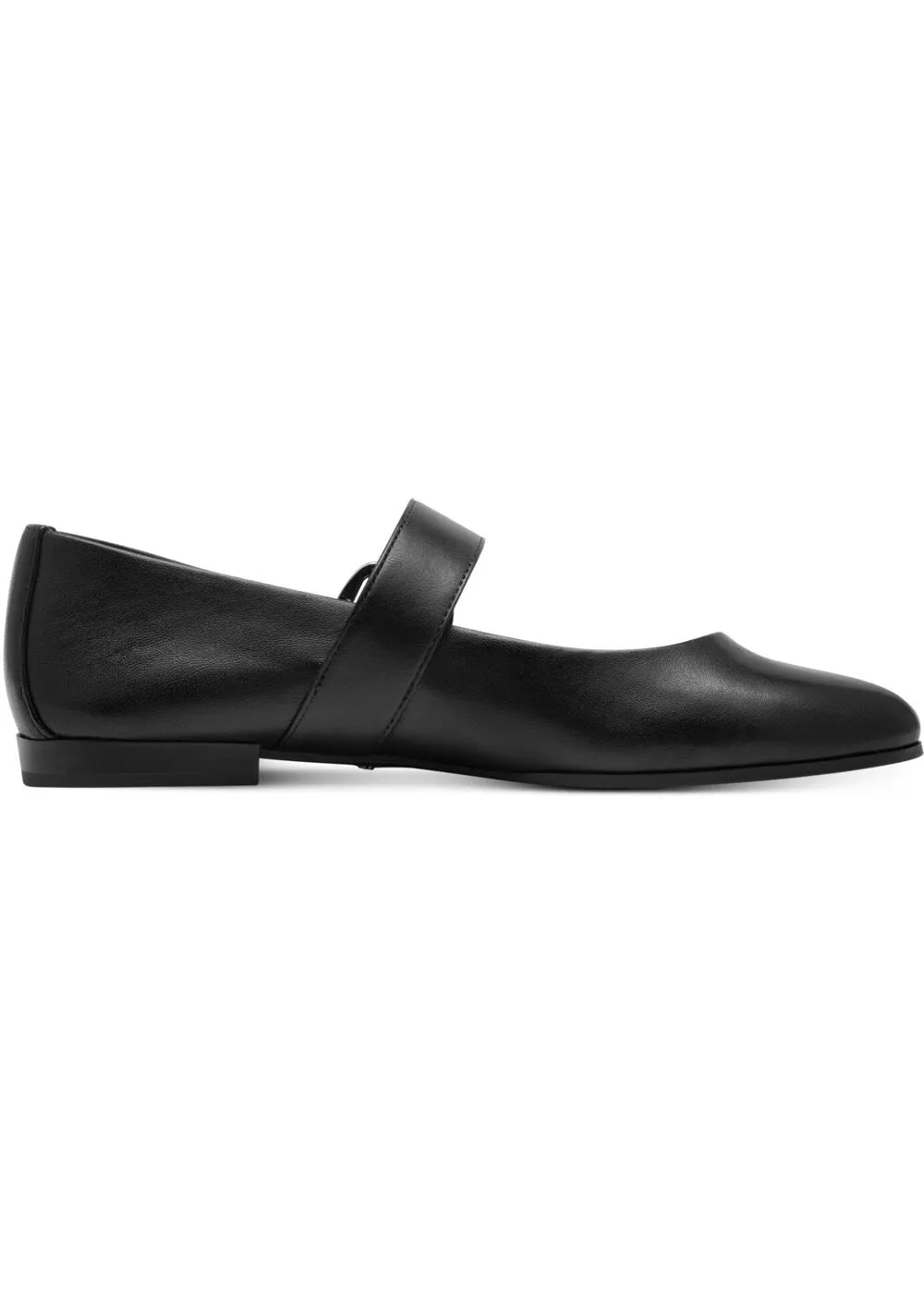 Tamaris Glinda Leren Ballerinas Black