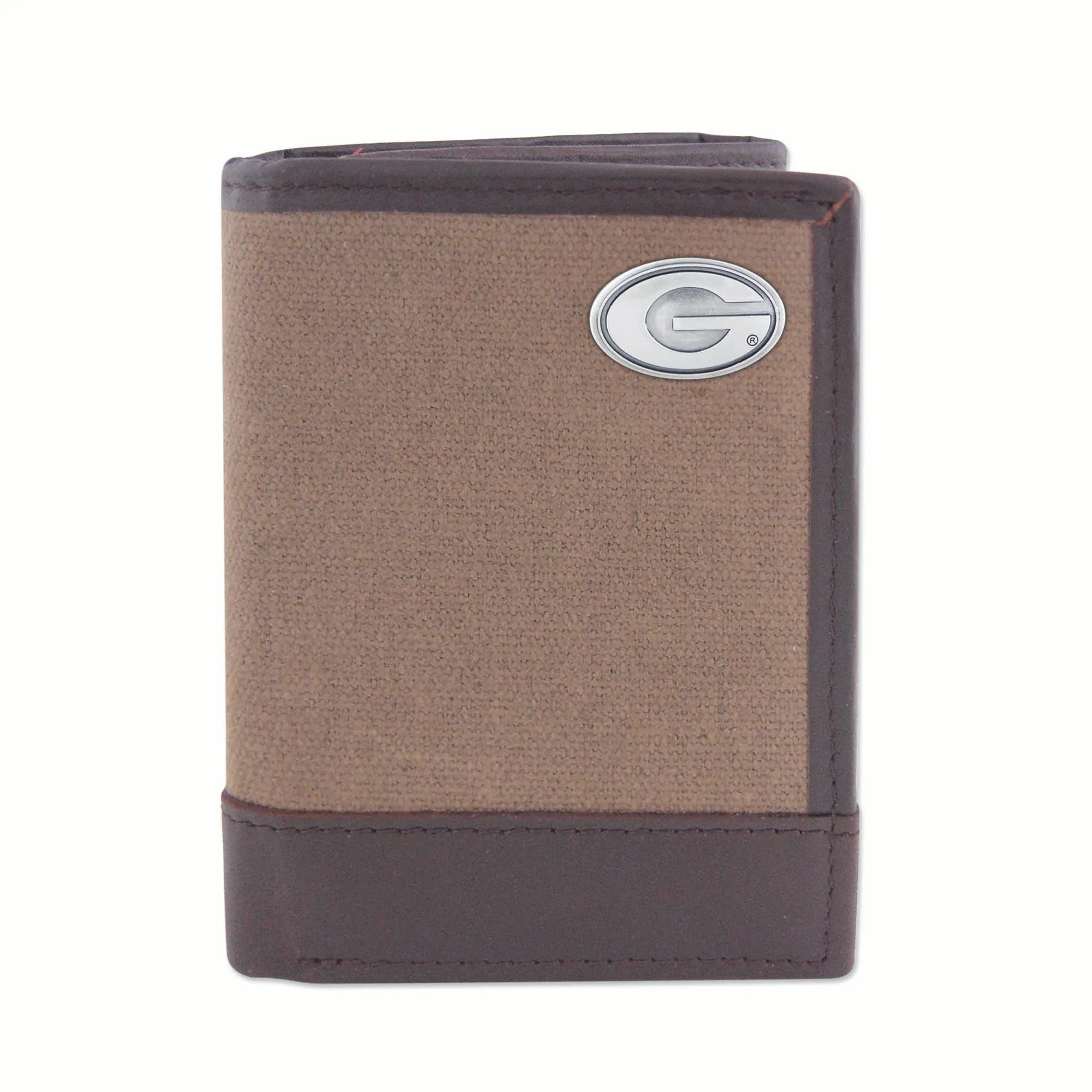 TAN CANVAS TRI-FOLD - UGA