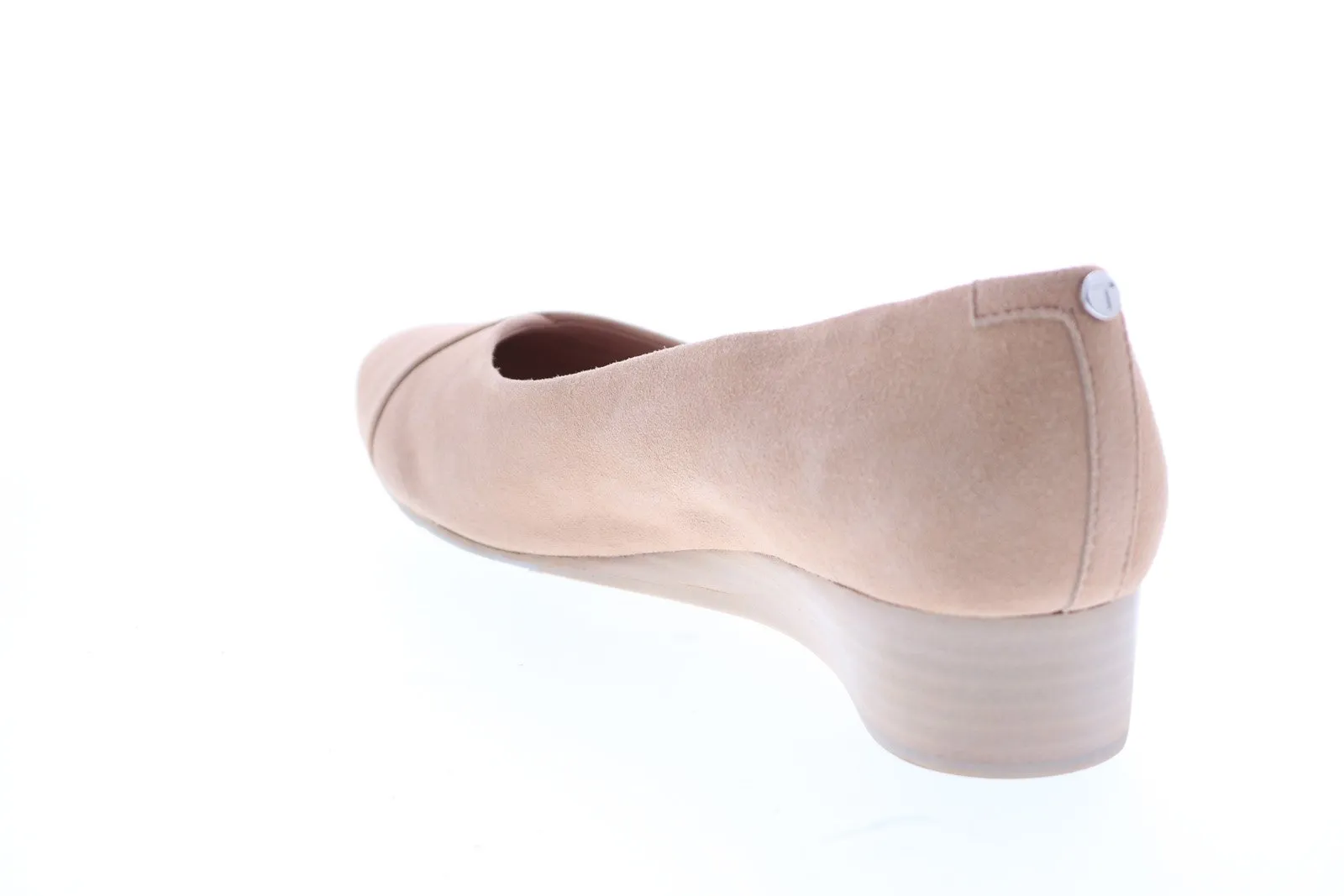 Taryn Rose Capricia 34TC0528 Womens Pink Suede Slip On Ballet Flats Shoes