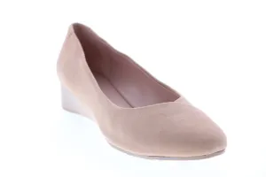 Taryn Rose Capricia 34TC0528 Womens Pink Suede Slip On Ballet Flats Shoes