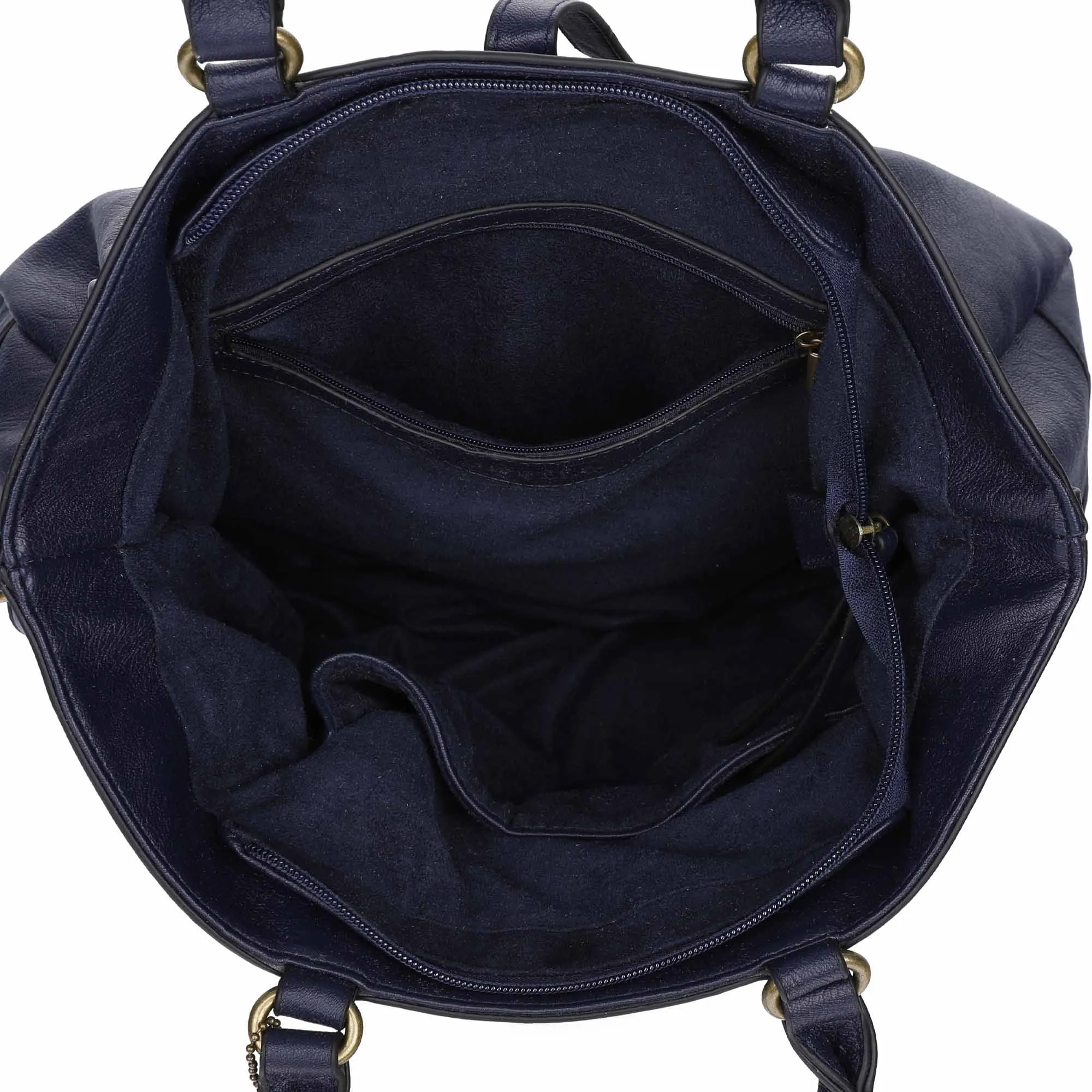 The Brandi Satchel - Navy Blue