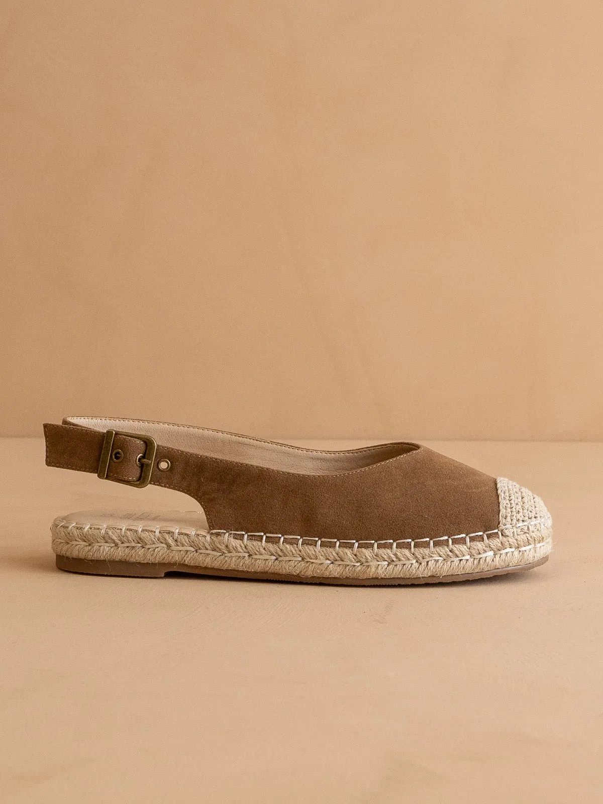 The Massa | Brown Ballet Inspired Espadrille Flat
