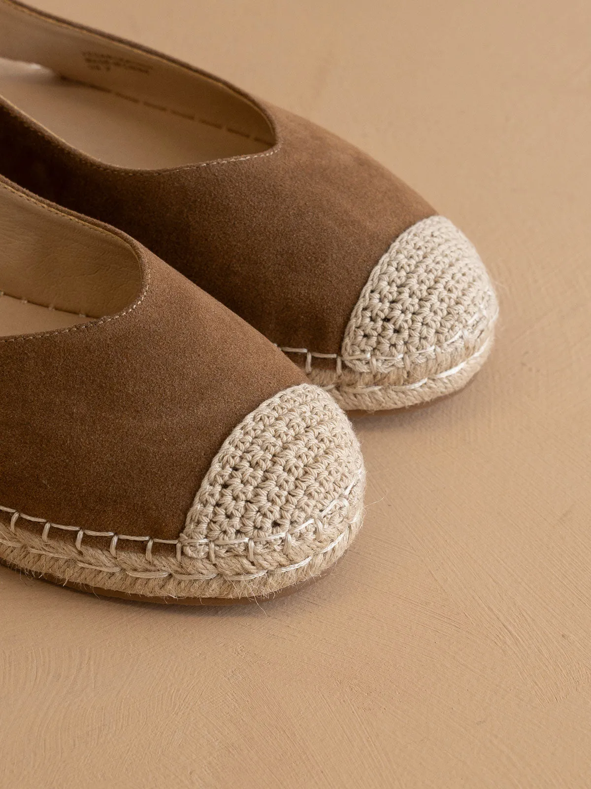 The Massa | Brown Ballet Inspired Espadrille Flat