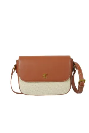 THOMAS COOK ALICIA CROSSBODY BAG - TAN/NATURAL