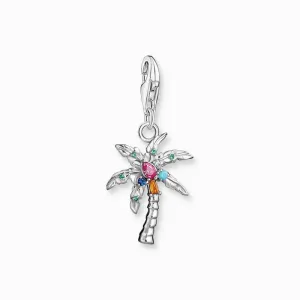 Thomas Sabo Charm Pendant - Colourful Palm Tree - Silver