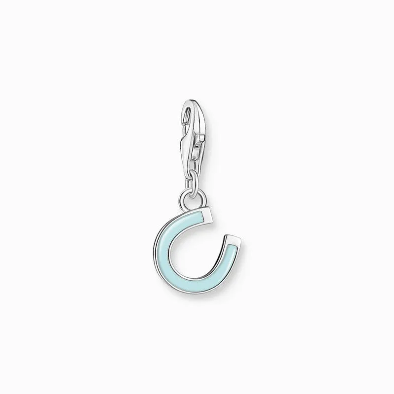 Thomas Sabo Charm Pendant - Mint Green Horseshoe