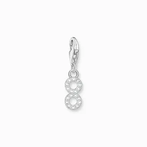 Thomas Sabo Charm Pendant - Number 8 with Zirconia