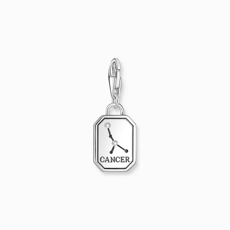 Thomas Sabo Charm Pendant - Zodiac Sign Cancer with Zirconia