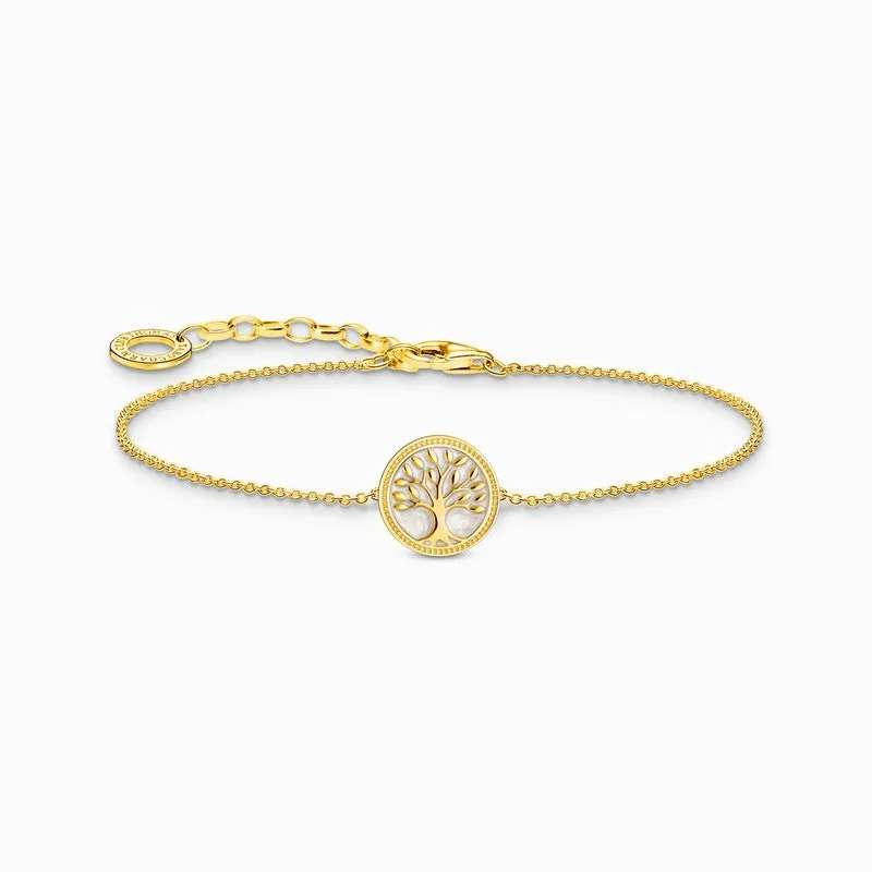 Thomas Sabo Gold-plated Bracelet with Tree of Love Pendant & Cold Enamel