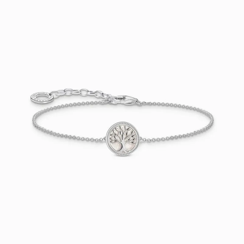 Thomas Sabo Silver Bracelet with Tree of Love Pendant & Cold Enamel