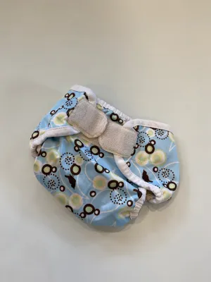 Thrifted Thirsties Duo Wrap - Hook/Loop - Baby Bird Blue (GUC)