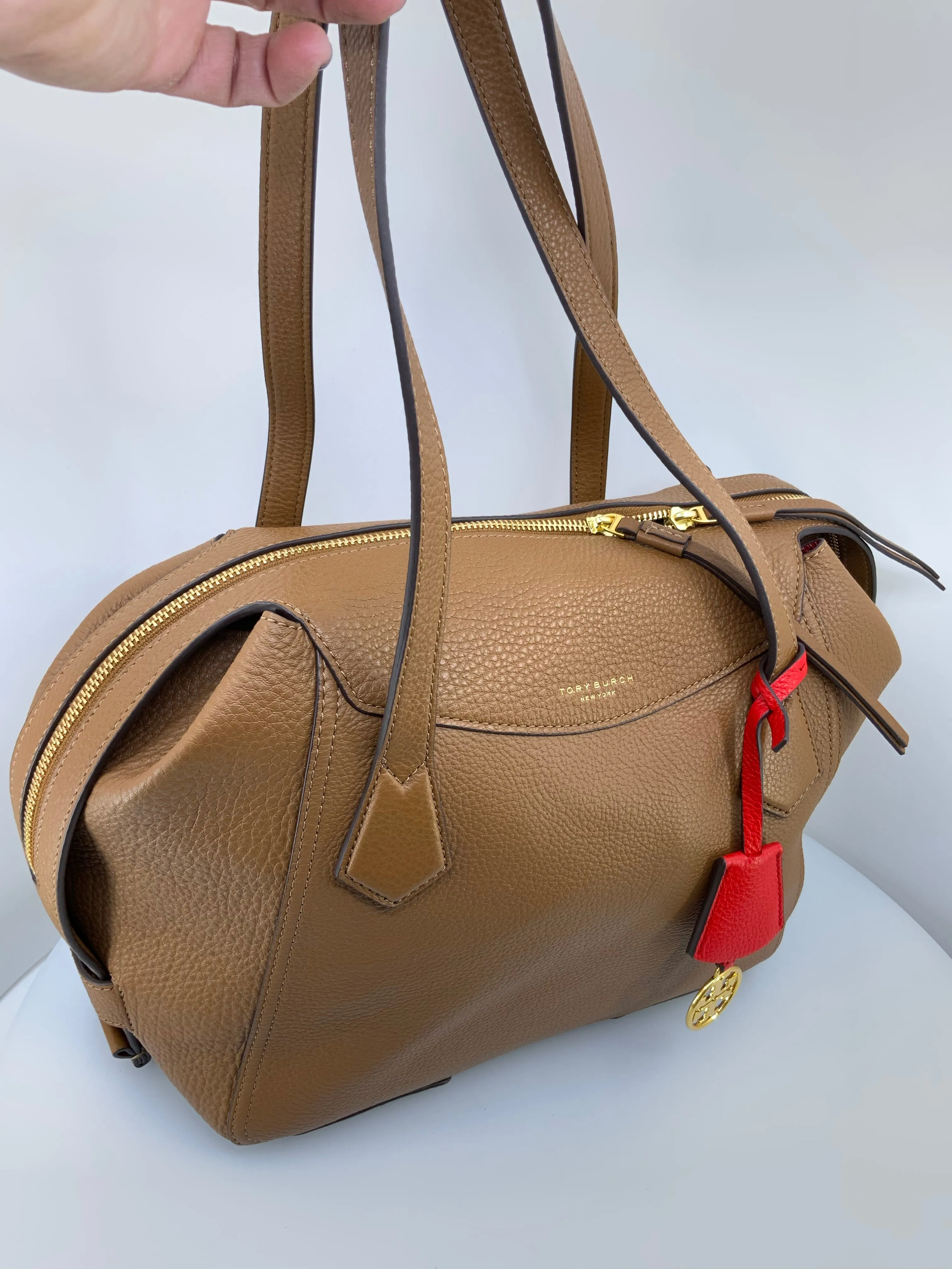 TORY BURCH PERRY LEATHER SATCHEL