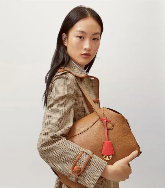 TORY BURCH PERRY LEATHER SATCHEL