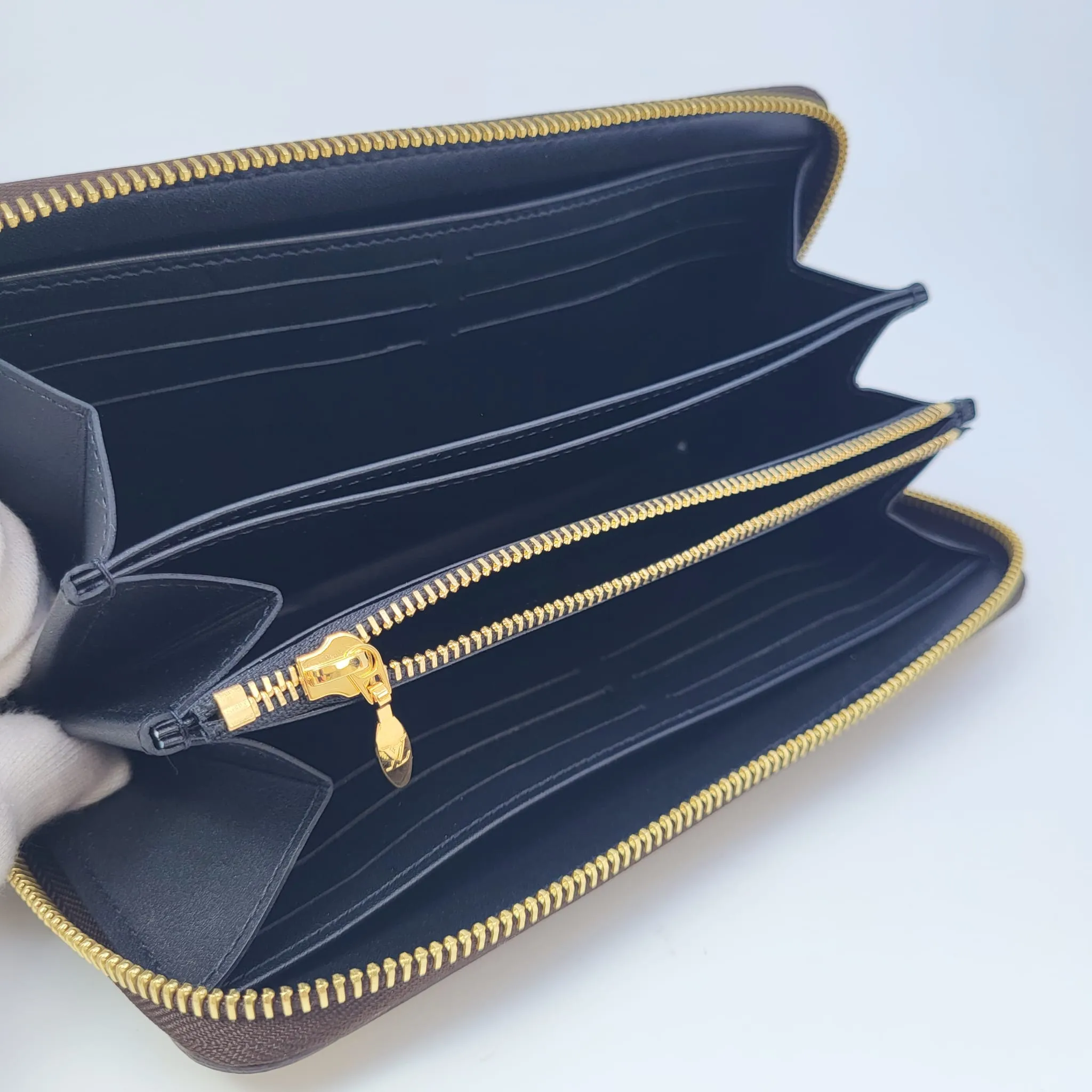 Transformed Damier Ebene Time Trunk Zippy Wallet