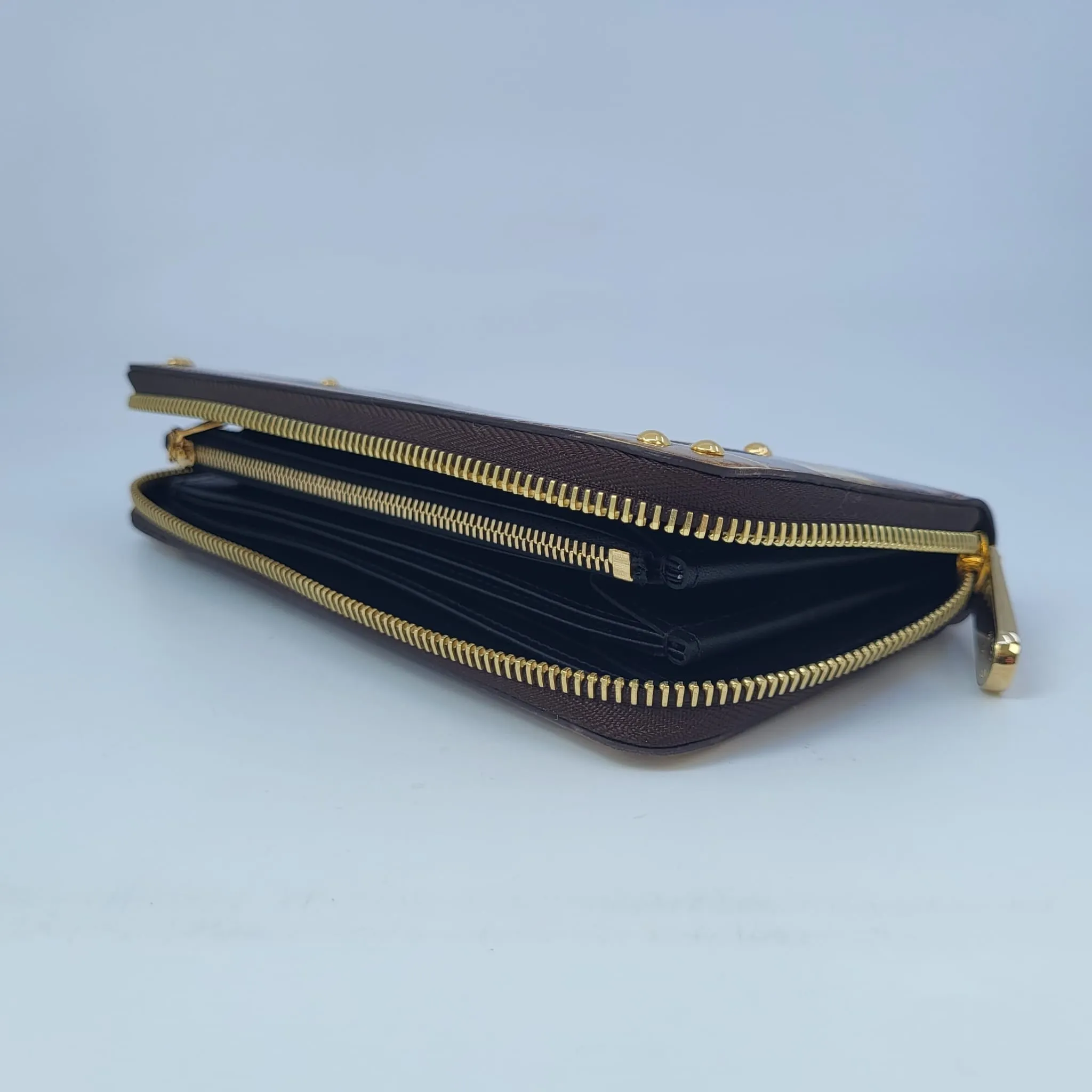 Transformed Damier Ebene Time Trunk Zippy Wallet