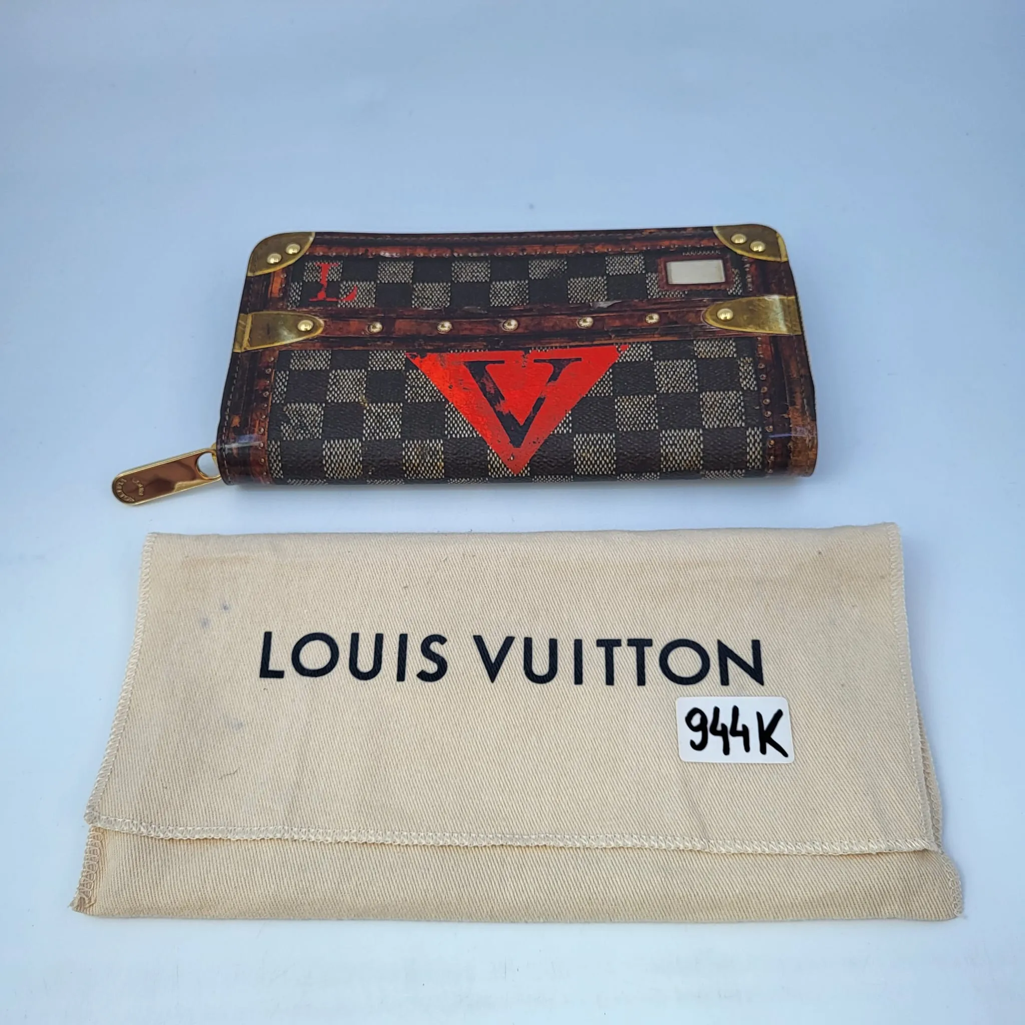 Transformed Damier Ebene Time Trunk Zippy Wallet