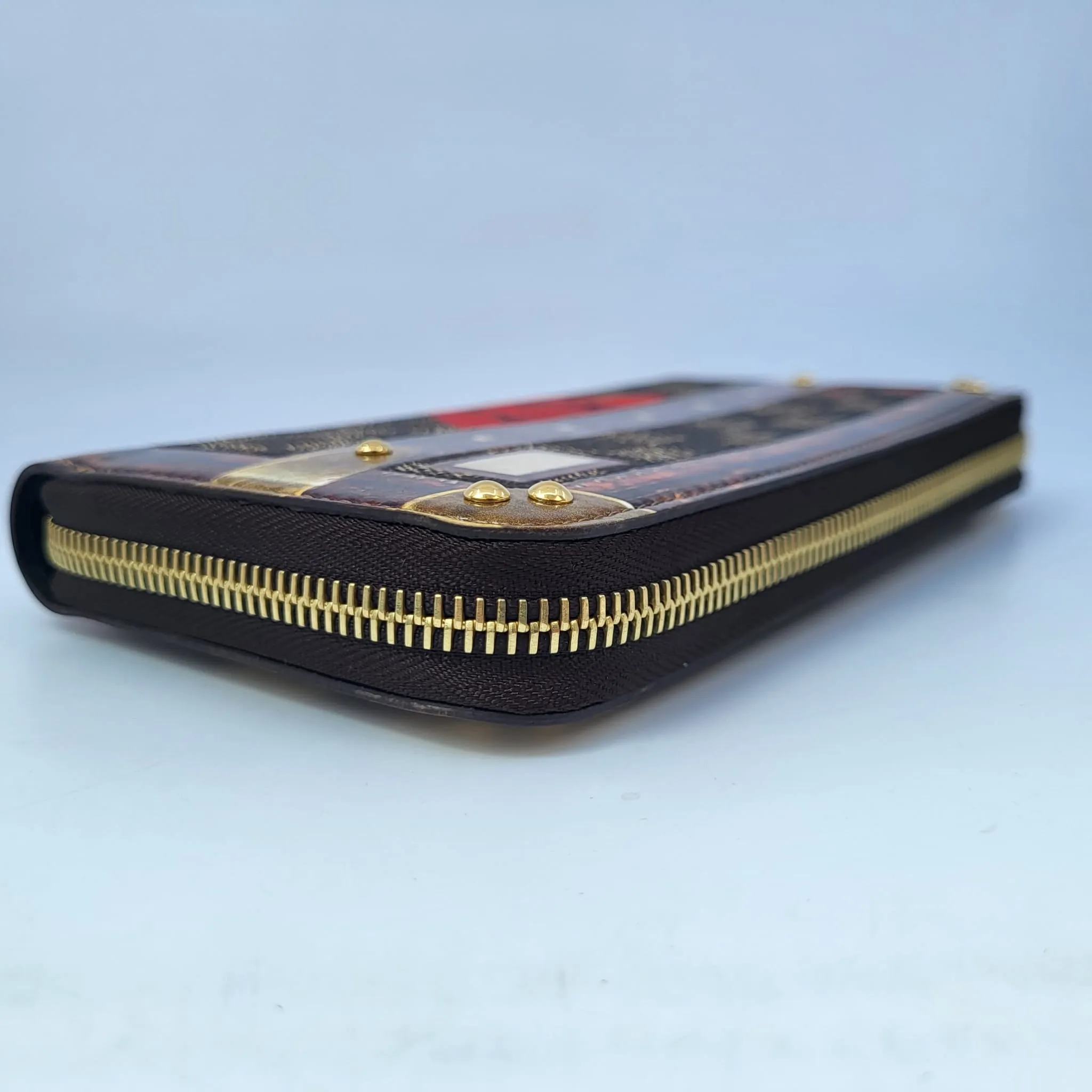 Transformed Damier Ebene Time Trunk Zippy Wallet